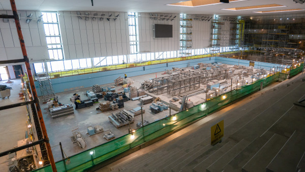 Parakiore competition pool installation underway