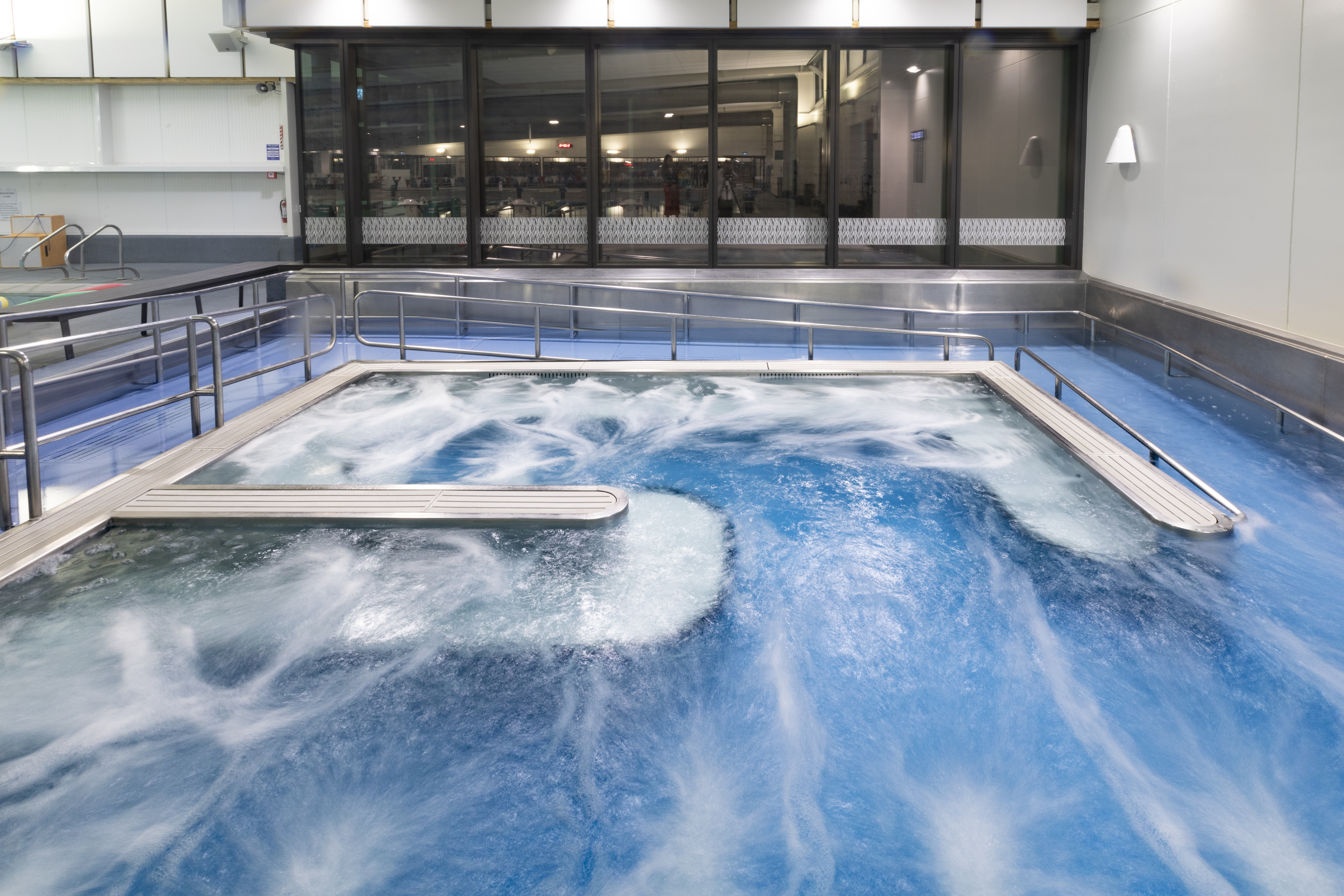 The spa pool at Taiora QEII Recreation and Sport pool. 