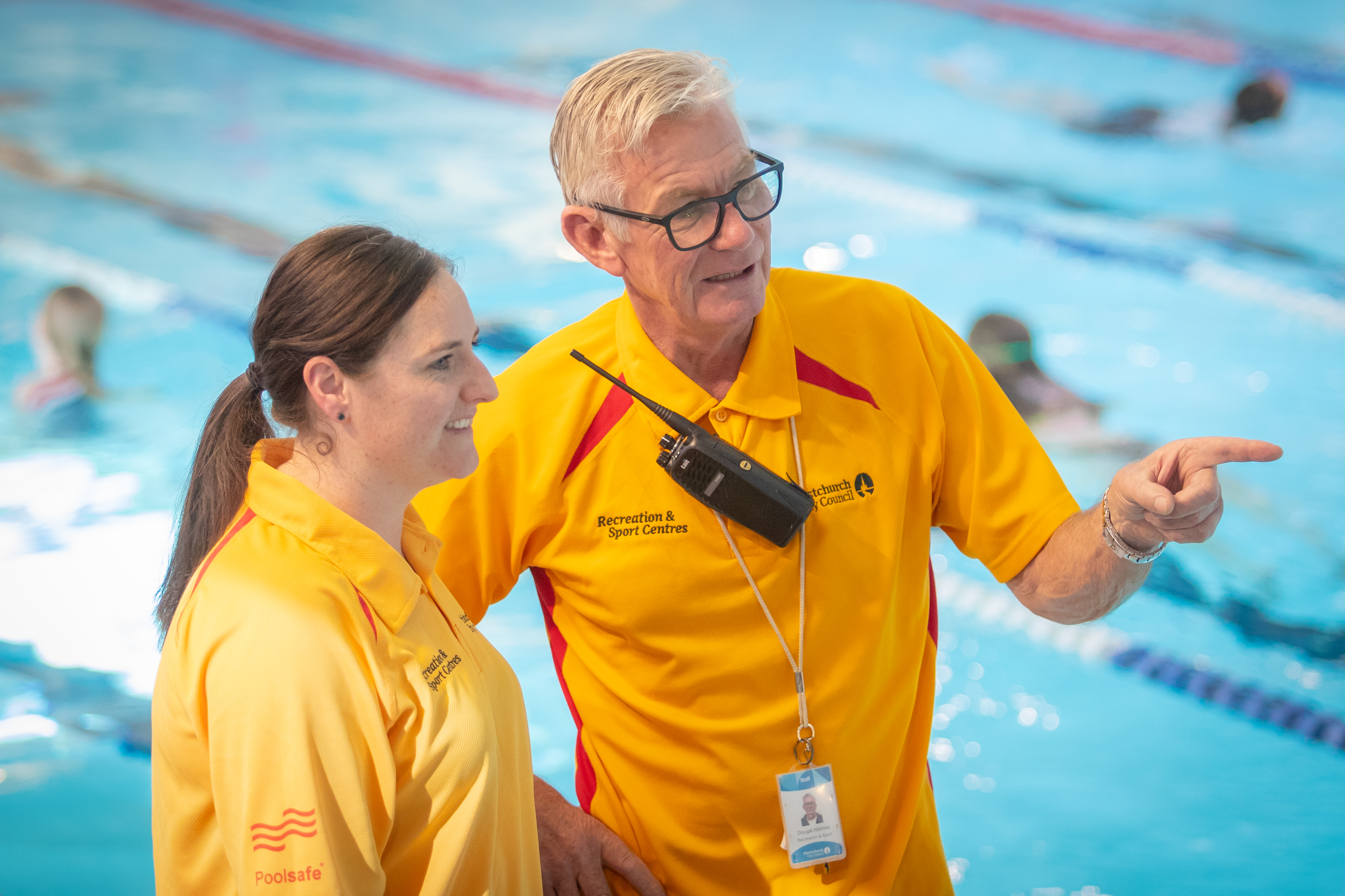 Lifeguards at Christchurch pools