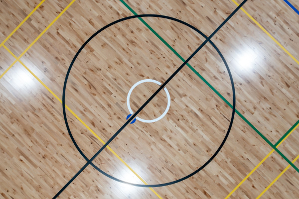 Versatile indoor sports courts nearing completion